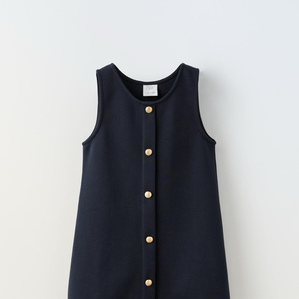 Zara Navy Blue Kids Casual Dress